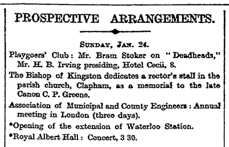 The Times, January 23, 1909