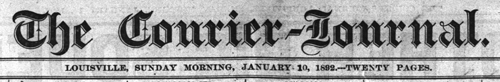 The Courier-Journal, January 10, 1892