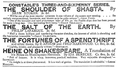 The Shoulder of Shasta Publication Notice