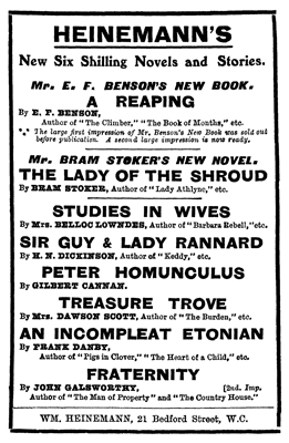 The Lady of the Shroud Publication Notice